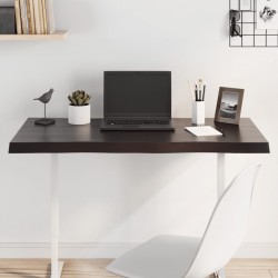 Sonata H Плот за маса тъмнокафяв 100x40x(2-4) см обработен масивен дъб - Части за Маси