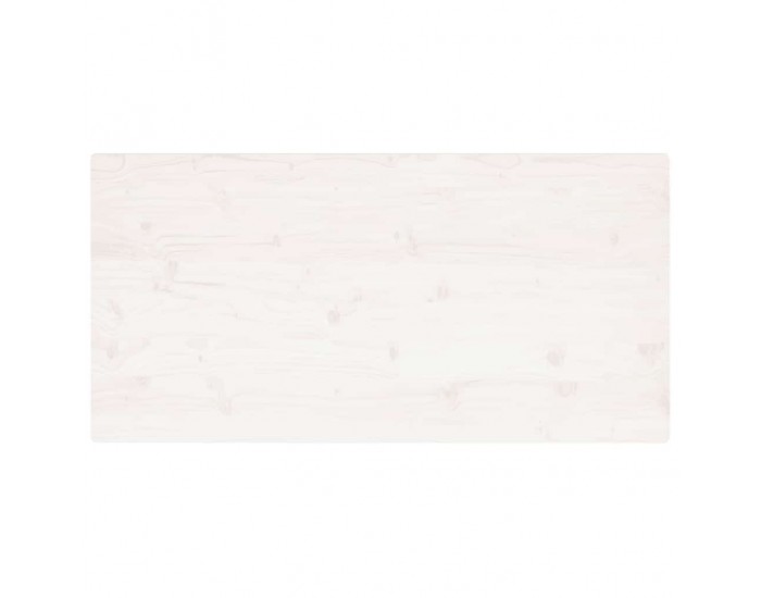 Sonata H Плот за маса, бял, 110x55x2,5 см, бор масив, правоъгълен