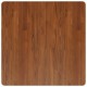 Sonata H Квадратен плот за маса, тъмнокафяв, 80x80x4 см, дъб масив