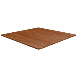 Sonata H Квадратен плот за маса, тъмнокафяв, 90x90x1,5 см, дъб масив - Части за Маси