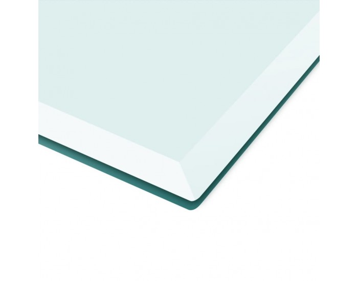 Sonata H Темпериран стъклен плот за маса, правоъгълен, 1200x650 мм