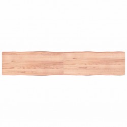 Sonata H Плот за маса светлокафяв 200x40x(2-6) см обработен масивен дъб - Части за Маси