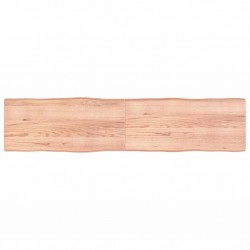 Sonata H Плот за маса светлокафяв 220x50x(2-4) см обработен масивен дъб - Части за Маси