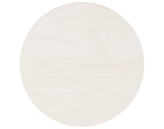 Sonata H Плот за маса, кръгъл, бял, Ø30x3 см, бор масив