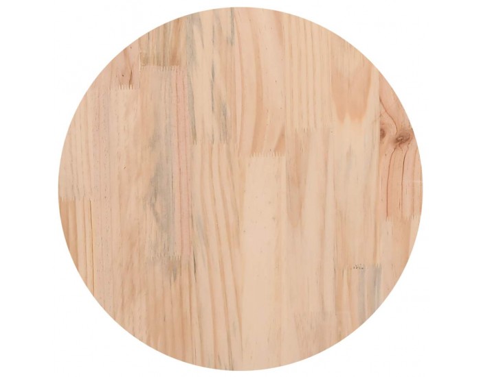 Sonata H Плот за маса, кръгъл, бял, Ø30x3 см, бор масив