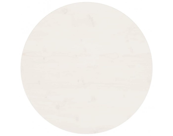 Sonata H Плот за маса, кръгъл, бял, Ø70x3 см, бор масив