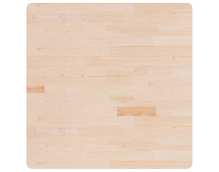 Sonata H Квадратен плот за маса, 90x90x4 см, необработен дъб масив