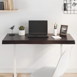 Sonata H Плот за маса тъмнокафяв 100x60x(2-6) см обработен масивен дъб - Части за Маси