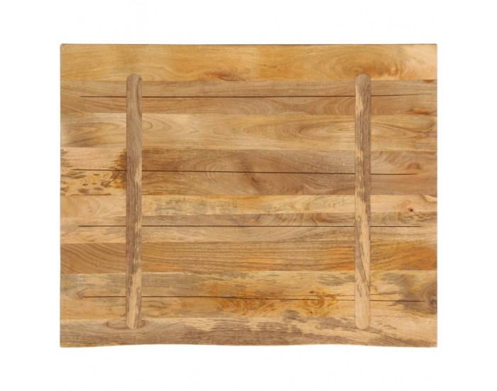 Sonata H Плот за маса, 90x80x3,8 см, жив ръб, грубо мангово дърво масив