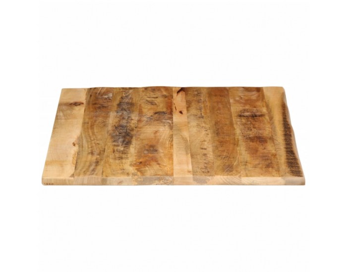 Sonata H Плот за маса, 90x80x3,8 см, жив ръб, грубо мангово дърво масив