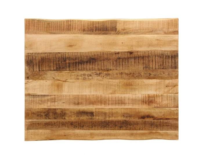 Sonata H Плот за маса, жив ръб, 90x80x3,8 см, масивно дърво грубо манго