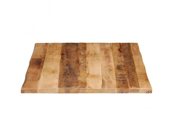 Sonata H Плот за маса, жив ръб, 90x80x3,8 см, масивно дърво грубо манго