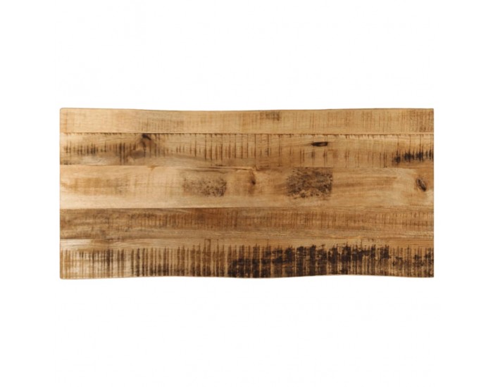 Sonata H Плот за маса, жив ръб, 90x40x2,5 см, масивно дърво грубо манго
