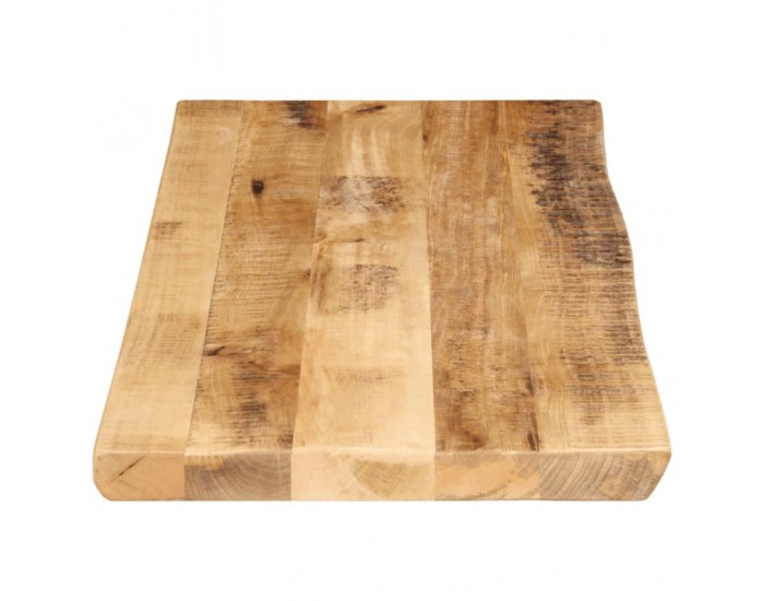 Sonata H Плот за маса, жив ръб, 90x40x2,5 см, масивно дърво грубо манго