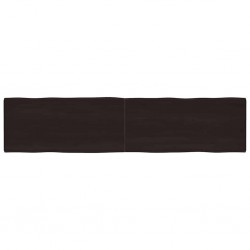 Sonata H Плот за маса тъмнокафяв 220x50x(2-4) см обработен масивен дъб - Части за Маси