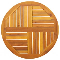 Sonata H Плот за маса, Ø70x2 см, кръгъл, акациево дърво масив - Части за Маси