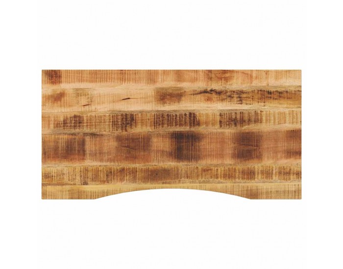 Sonata H Плот за бюро с извивка 110x50x2,5 см грубо мангово дърво масив