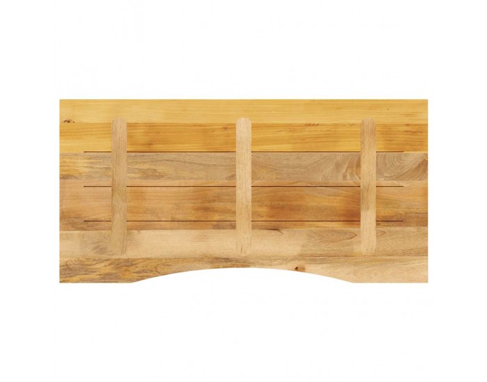 Sonata H Плот за бюро с извивка 110x50x2,5 см грубо мангово дърво масив