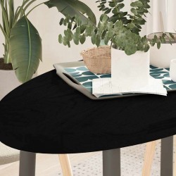 Sonata H Плот за маса, тъмнокафяв, 100x50x4 см, дъб масив, овална - Части за Маси