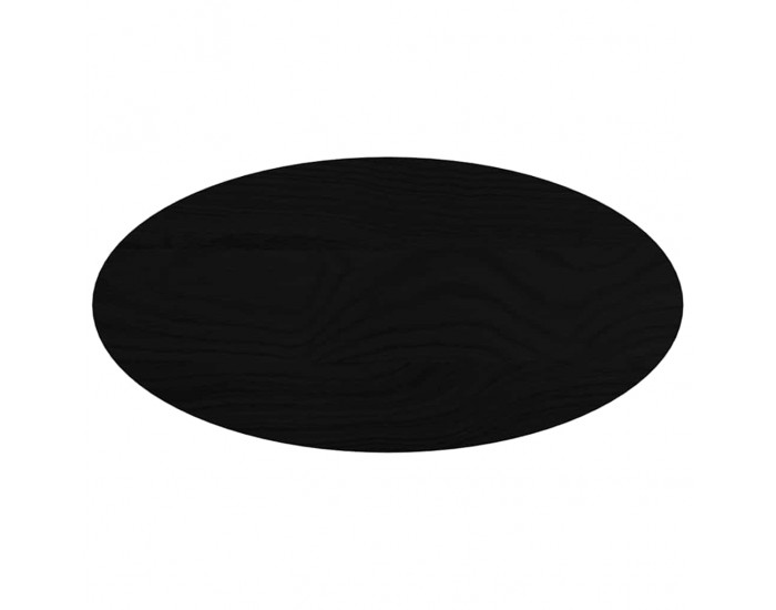 Sonata H Плот за маса, тъмнокафяв, 80x40x2 см, дъб масив, овална