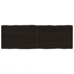 Sonata H Плот за маса тъмнокафяв 140x50x(2-4) см обработен масивен дъб - Части за Маси