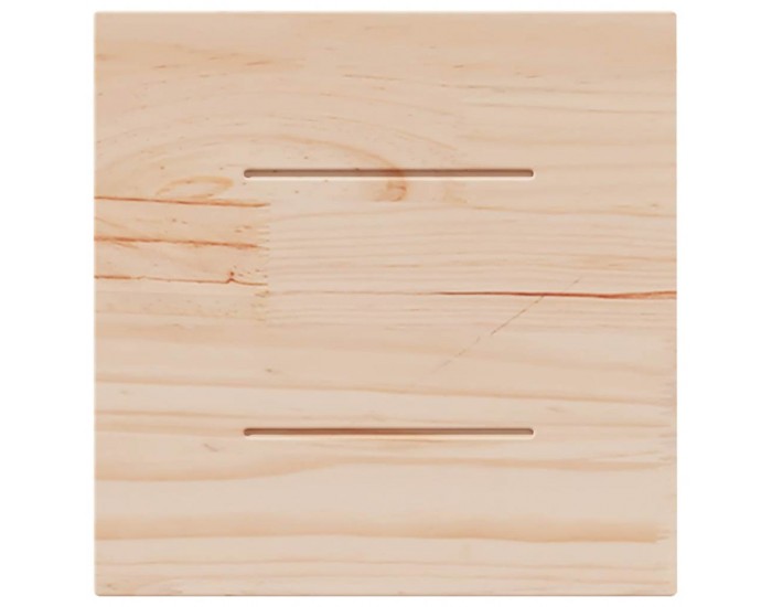 Sonata H Плот за маса, бял, 40x40x2,5 см, бор масив, квадратен