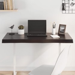 Sonata H Плот за маса тъмнокафяв 100x50x(2-6) см обработен масивен дъб - Части за Маси