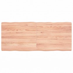 Sonata H Плот за маса светлокафяв 120x50x(2-6) см обработен масивен дъб - Части за Маси