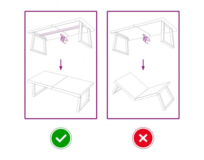 Sonata H Плот за маса светлокафяв 120x50x(2-6) см обработен масивен дъб