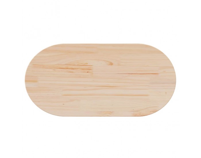Sonata H Плот за маса 80x40x2,5 см, масивна дървесина, бор, овален