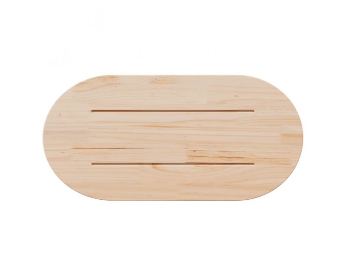 Sonata H Плот за маса 80x40x2,5 см, масивна дървесина, бор, овален