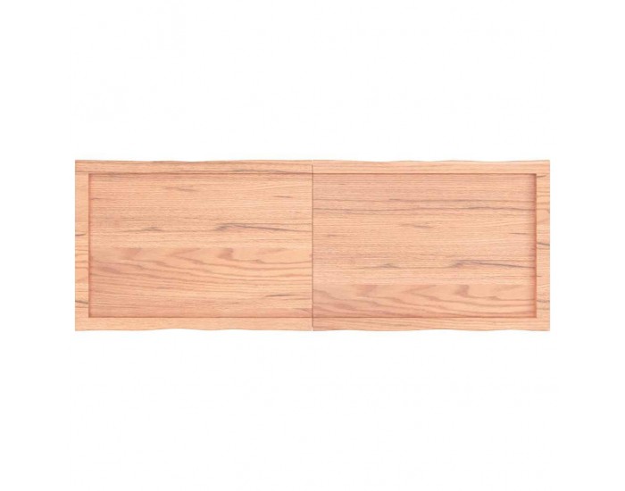 Sonata H Плот за маса светлокафяв 140x50x(2-6) см обработен масивен дъб