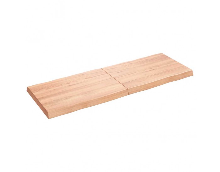 Sonata H Плот за маса светлокафяв 140x50x(2-6) см обработен масивен дъб