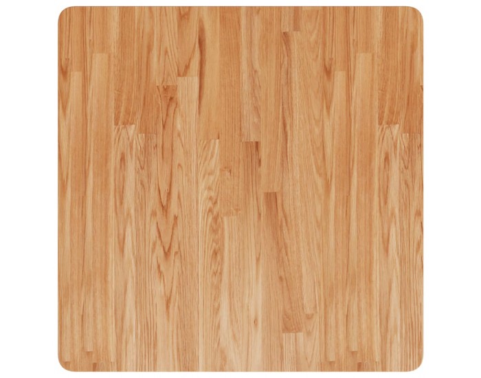 Sonata H Квадратен плот за маса, светлокафяв, 70x70x1,5 см, дъб масив