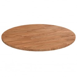 Sonata H Кръгъл плот за маса светлокафяв Ø60x1,5 см обработен дъб масив - Части за Маси