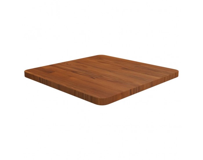 Sonata H Квадратен плот за маса, тъмнокафяв, 50x50x2,5 см, дъб масив