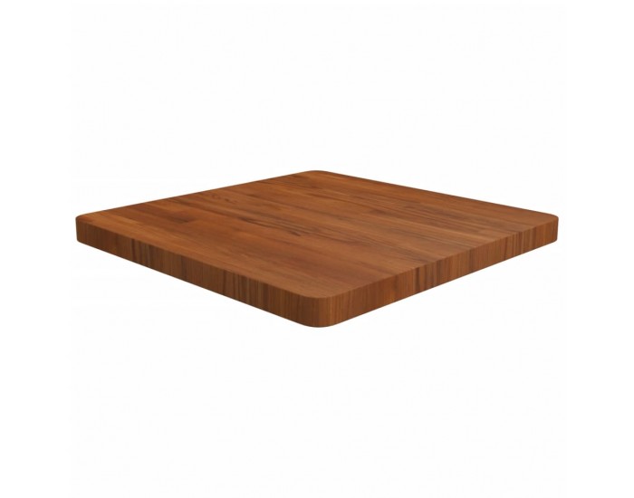 Sonata H Квадратен плот за маса, тъмнокафяв, 60x60x4 см, дъб масив