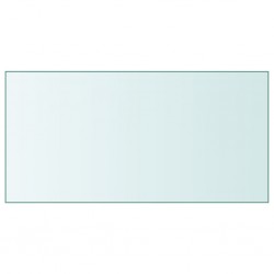 Sonata H Плот за маса прозрачен 50x100 см закалено стъкло - Части за Маси