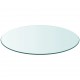 Sonata H Темпериран стъклен плот за кръгла маса, 400 мм