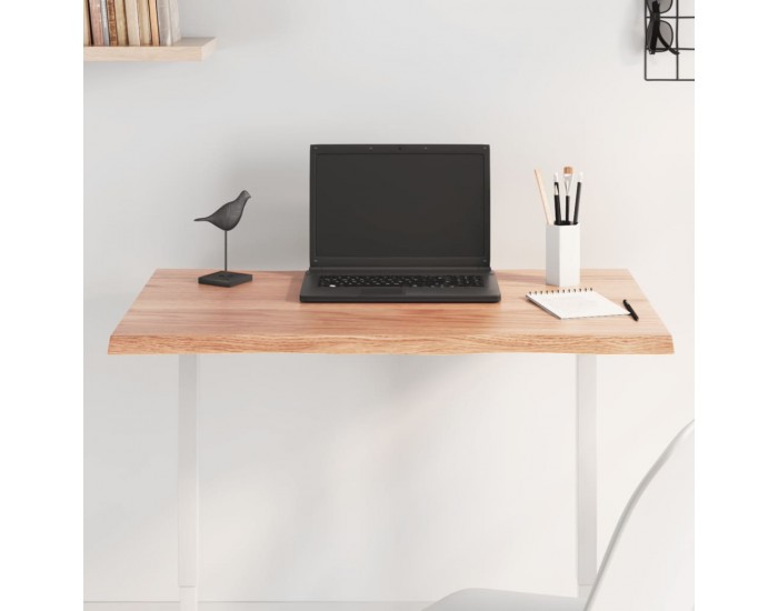 Sonata H Плот за маса светлокафяв 80x60x2 см третиран дъб масив жив ръб