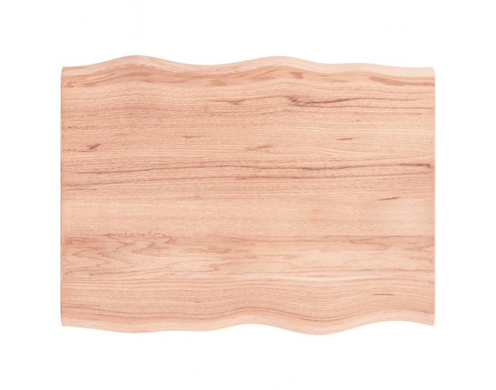 Sonata H Плот за маса светлокафяв 80x60x2 см третиран дъб масив жив ръб