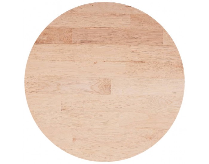 Sonata H Кръгъл плот за маса, Ø30x1,5 см, необработен дъб масив