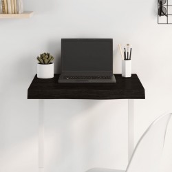 Sonata H Плот за маса тъмнокафяв 60x50x(2-6) см обработен масивен дъб - Части за Маси