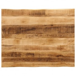 Sonata H Плот за маса, жив ръб, 100x80x2,5 см, масивно дърво грубо манго - Части за Маси
