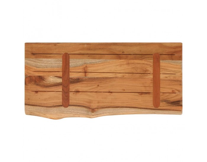 Sonata H Стенен рафт, 60x30x2,5 см, правоъгълен, масив акация, жив ръб