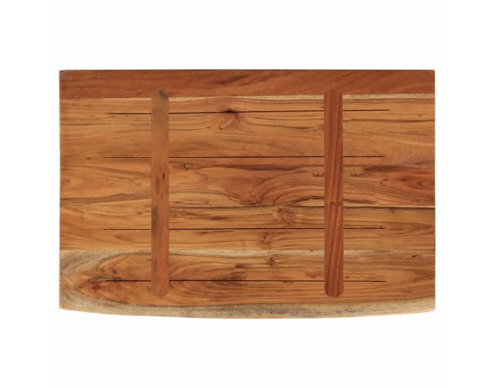 Sonata H Стенен рафт, 60x40x2,5 см, правоъгълен, масив акация, жив ръб