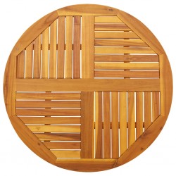 Sonata H Плот за маса, Ø90x2,2 см, кръгъл, акациево дърво масив - Части за Маси