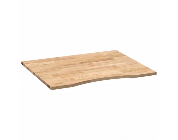 Sonata H Плот на бюро 100x80x2,5 cm необработен масивен дъб правоъгълна