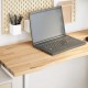 Sonata H Плот на бюро 120x60x2,5 cm необработен масивен дъб правоъгълна