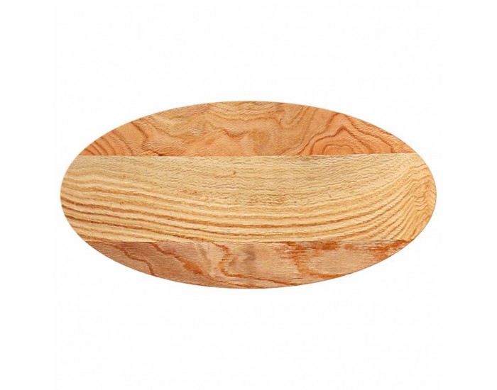 Sonata H Плот за маса, светлокафяв, 80x40x4 см, дъб масив, овална